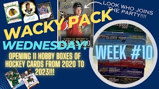 🏒Wacky Pack Wednesday Week #10 - opening hockey card packs from 11 different boxes!🏒