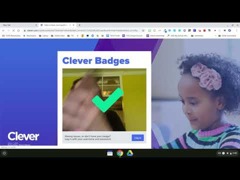 Logging into Clever on a student Chromebook using Clever Badge