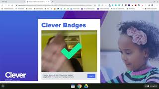 Logging into Clever on a student Chromebook using Clever Badge