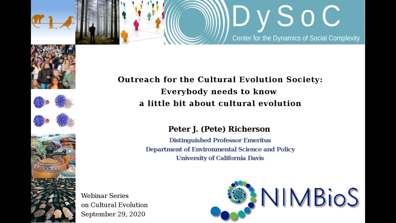 Outreach for the Cultural Evol. Soc. : Everybody needs to know a little bit about cultural evolution