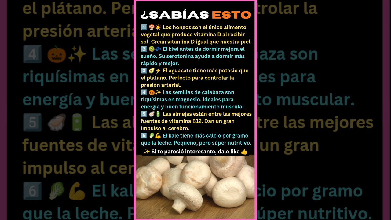 6 Superalimentos Que No Conocías 😱🍄 | Datos de Nutrición Que Sorprenden