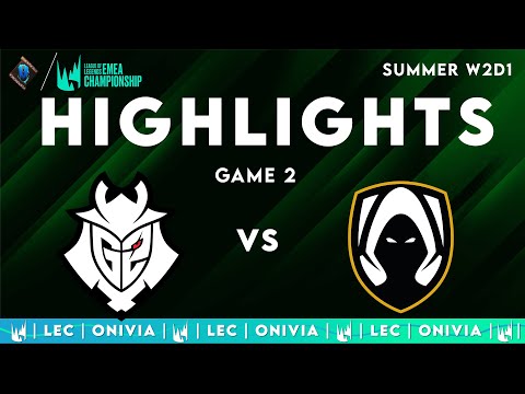 G2 vs TH Highlights Game 2 — LEC Summer 2025 — G2 Esports vs Team Heretics by Onivia