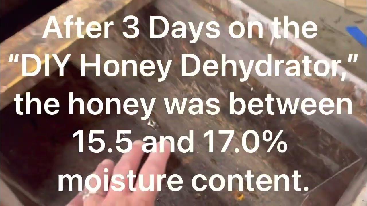 Reduce your honey moisture content on the frames! Quick and Easy DIY