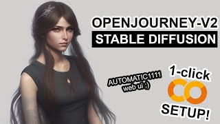 Openjourney-v2 - Stable Diffusion 1-CLICK Google Colab Setup