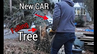 My FIRST ever "Key Notch" cut on a tree. 🙄😬