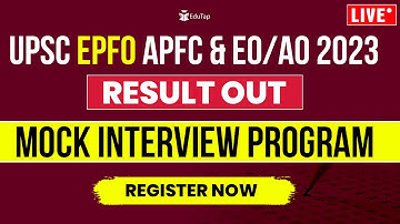 🔴EPFO Interview Preparation 2023 EduTap | EPFO Interview Program | How To Prepare EPFO Interview