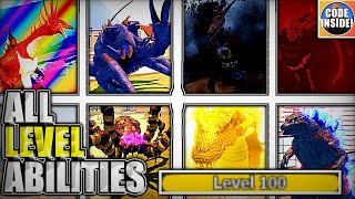 EVERY Special LEVEL UP ABILITY - Blue Lobster, Fire Rodan, Shinryu and MORE! ||| Kaiju Universe