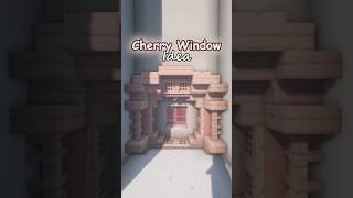 How to make a Cherry Blossom Window in Minecraft Tutorial! #minecraft
