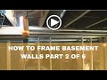 How-to Frame a Basement(How to layout basement walls) Part 2 of 6