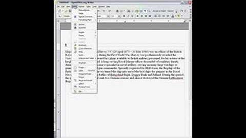 HOW TO: insert header in OpenOffice 2.4