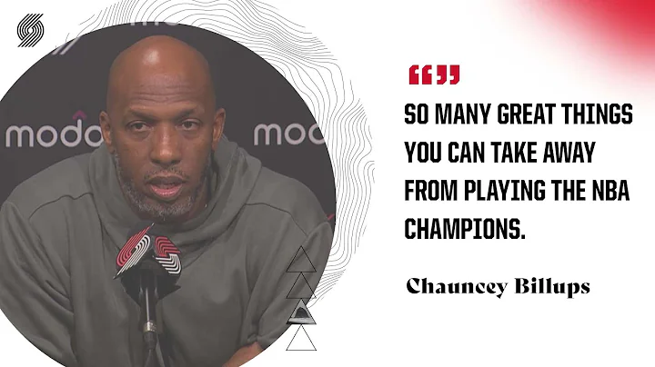 Chauncey Billups: "So many great things you can ta...