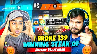 Yes!! Broke 139 Winning Streak 😱  Youtuber Vs Aditech  ||