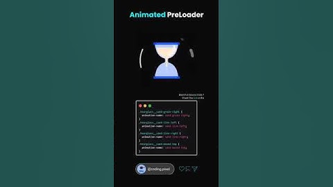 Animated PreLoader using HTML & CSS | Creative UI/UX Loading Animation Tutorial