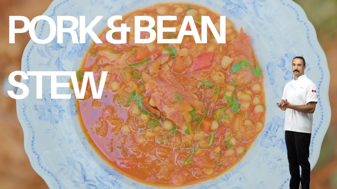 Fosole cu Ciolan Afumat (Romanian smoked pork hock stew) #romanianfood #beanrecipe #beans #romania