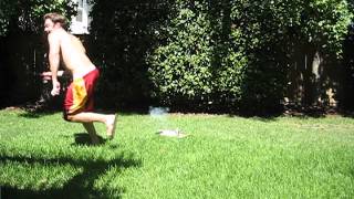 Backyard explosion