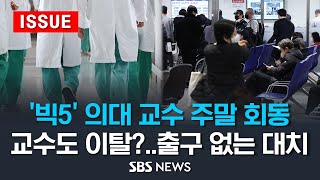 '빅5' 의대 교수 주말 회동, '교수 집단행동' 분수령..출구 없는 대치에 의료현장 '속수무책' (이슈라이…