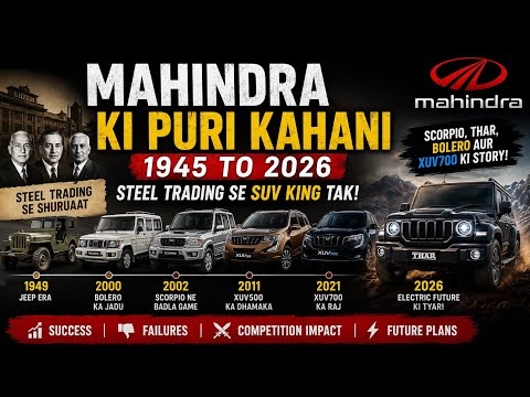Mahindra Kaise Bani India Ki SUV King? | 1945-2026 Full Story #mahindra 