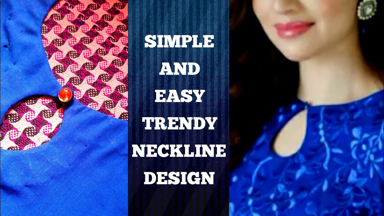 Simple and Easy Neckline Design | Neckline Cutting and Stiching
