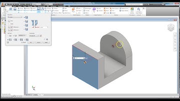 Noblin Inventor Tutorial 012 - Modeling Holes Placed without a 2D Sketch