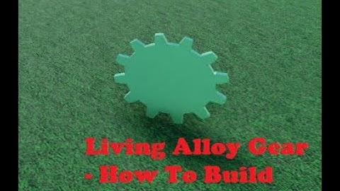 Factory Simulator Roblox - How to build - Tier 3 [Compressed] - Living Alloy Gear