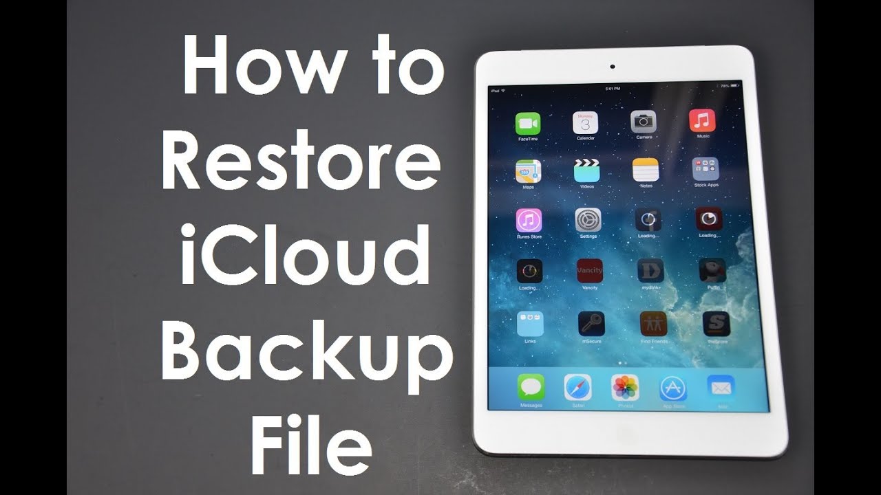 How to Restore iCloud Backup File iOS8 & iOS7