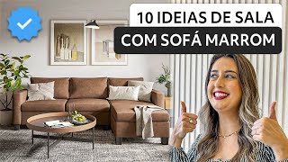 10 Ideias De Sala De Estar Com Sofá Marrom