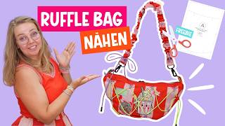 Halfmoon Ruffle Bag Rufie nähen | Kostenloses Schnittmuster!