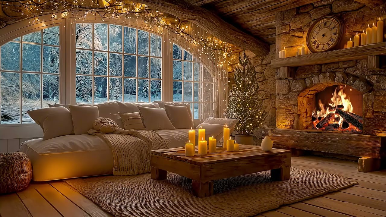 Calming Winter Ambience ❄️ Soft Piano & Snowfall for Focus, Meditation & Deep Work