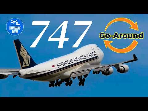 WATCH: Dramatic jumbo jet go-around at DFW Airport