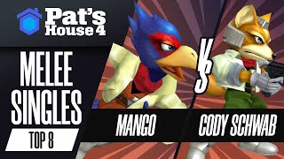 Mang0 vs. Cody Schwab - Pat's House 4 - Melee Singles - Losers Finals