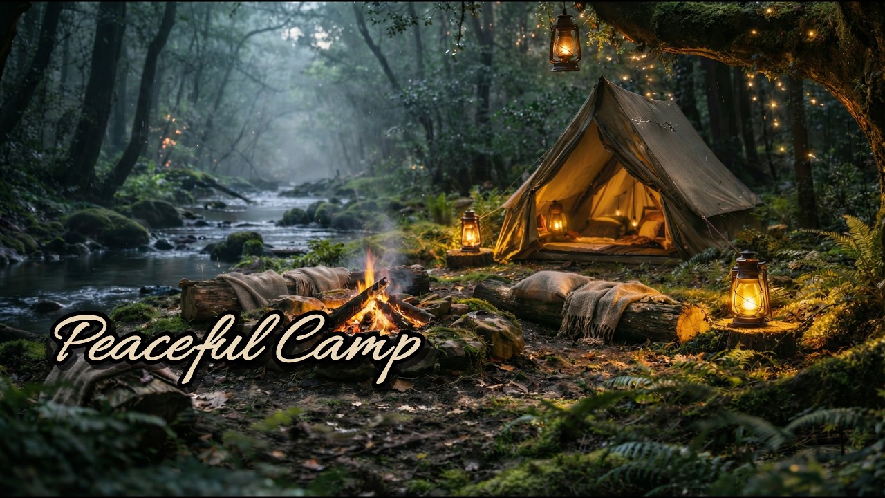 Peaceful Forest Camp 🌿 Cello & Piano Music for Stress Relief