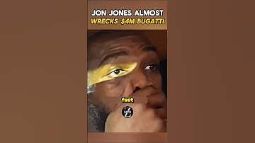 Jon Jones Almost Wrecks $4M Christmas Bugatti 😱#ufc #mma #shorts