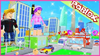 Roblox สร้างชุมชนเมืองจิ๋วมหานครสุดแออัด Tiny town tycoon