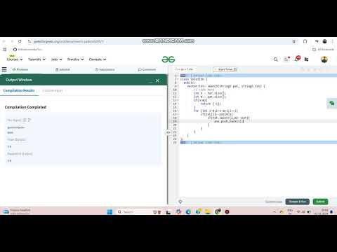 Search Pattern (KMP-Algorithm)