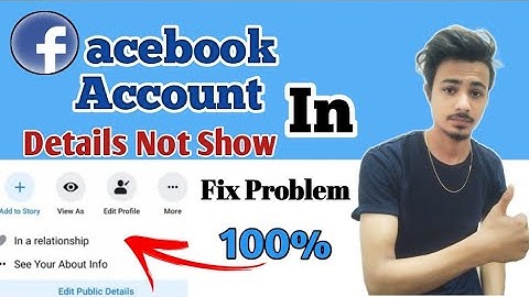 Facebook Account Public Details Not Show\ Fix Problem 100%#spysrijan