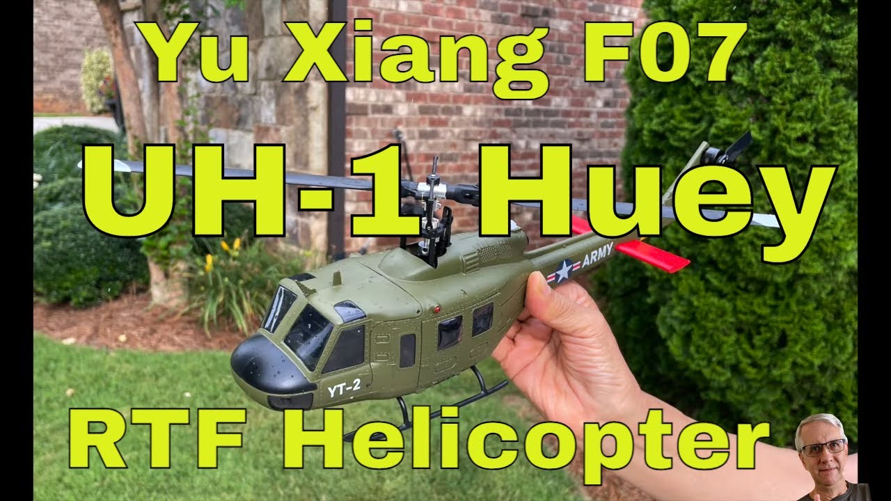 Yu Xiang F07 UH 1 Huey RTF Helicopter - YouTube