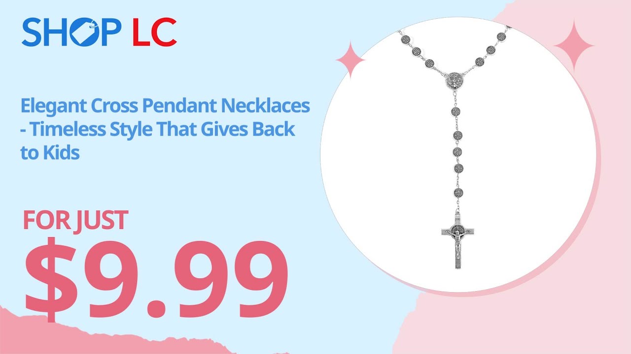 Cross Pendant Necklace (36 Inches) in Silvertone