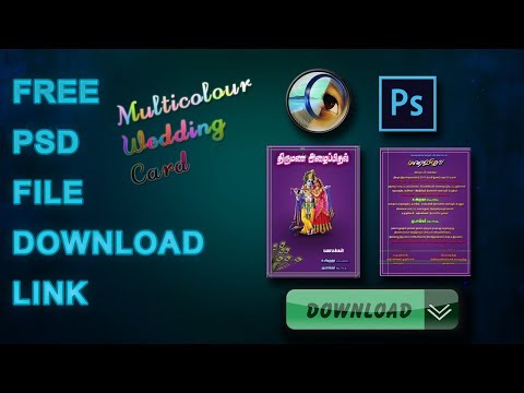 Wedding Card Front & Back Free PSD File Download