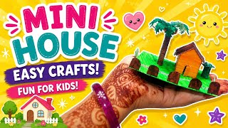 Day-10|mini housefor decoration|100 days of craft challenge ❤️
