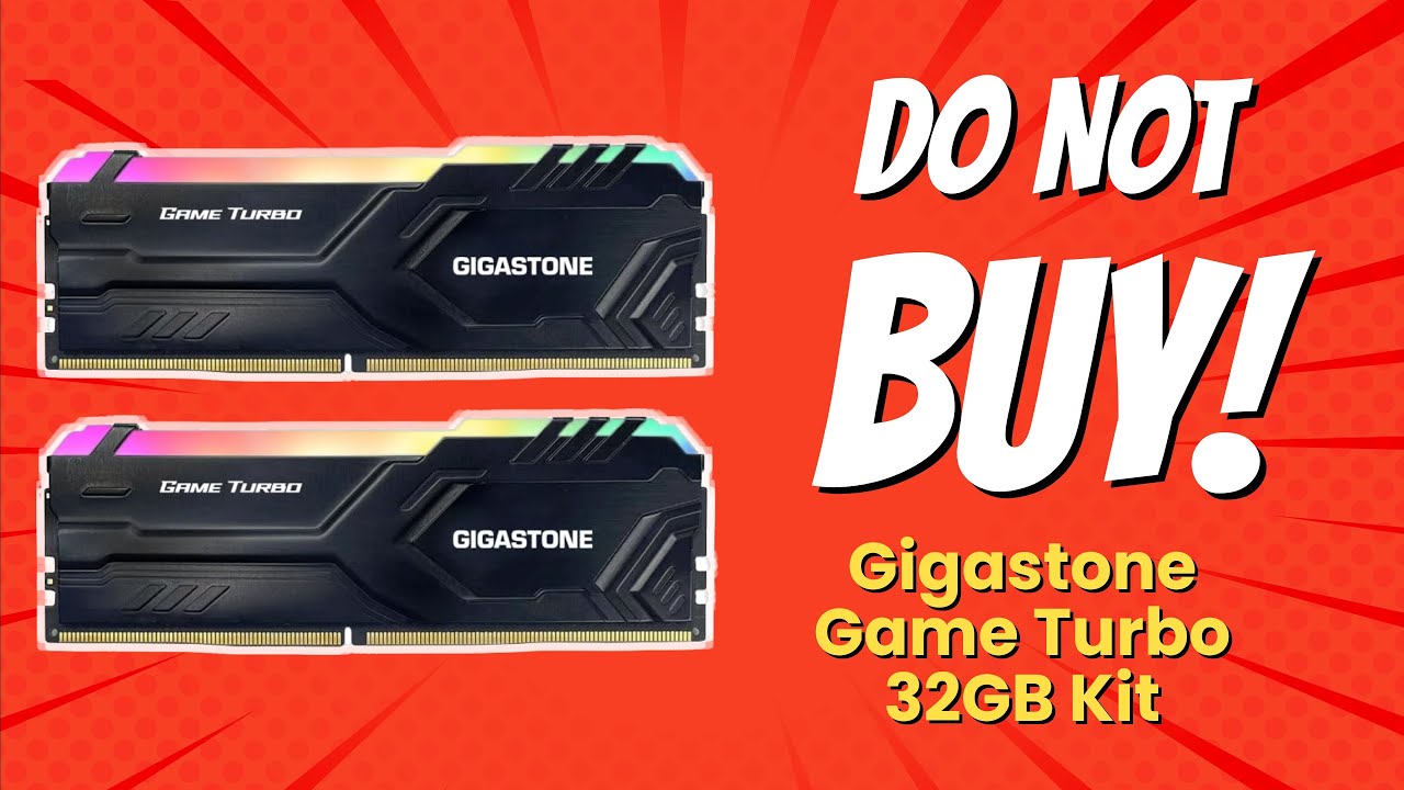 メモリー GIGASTONE GAME TURBO DDR4 32gb(16GBx2) RGB DDR4 RAM】 GIGASTONE Game Turbo 32GB Kit (2x16GB) DDR4 3200MHz