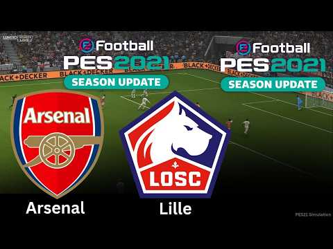 Arsenal vs Lille | Full Match | Simulation PES 21 eFootball