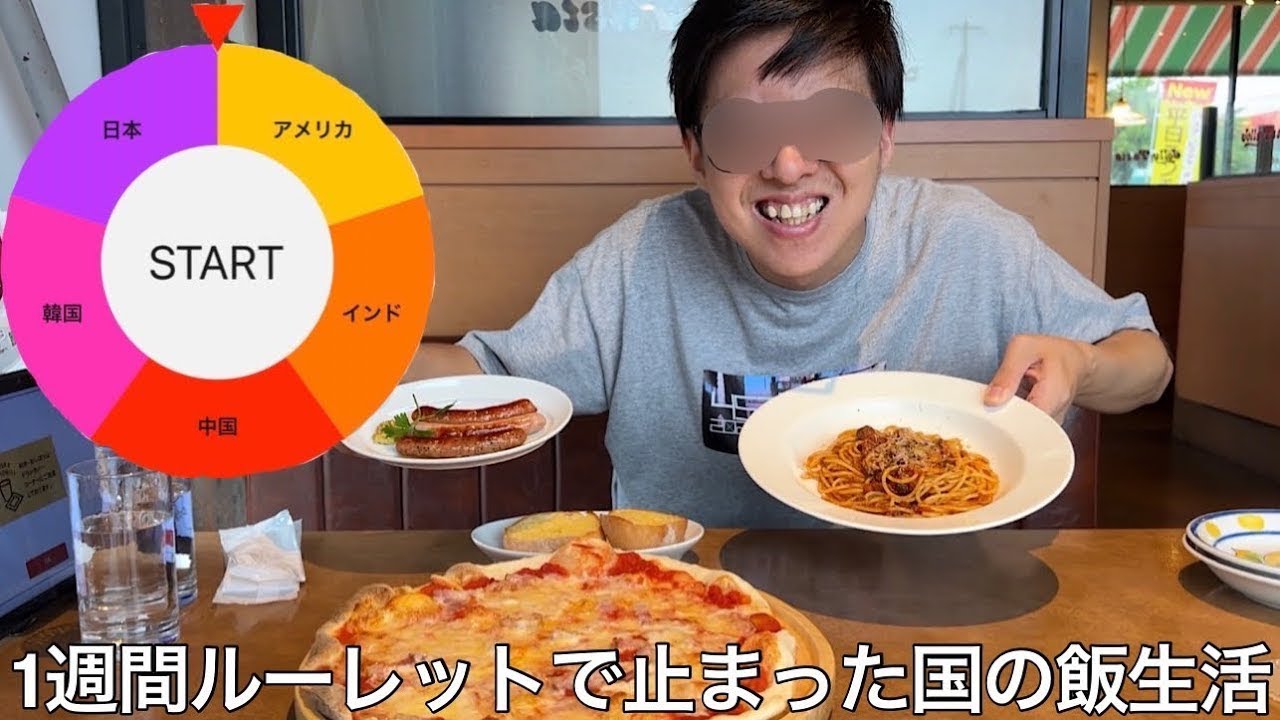 【旧実写】1週間毎日ルーレットで止まった国の飯しか食えない生活させたら日本人引退レベルのゴミ引きをしてしまい生まれた母国が何処だったのか思い出した
