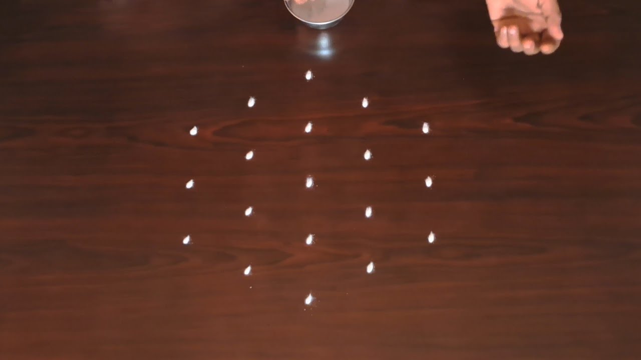 Beautiful Flower Drawing Video. Simple And Beautiful Muggulu 