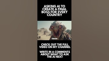 Asking Ai To Create A Final Boss For Each Country #shorts