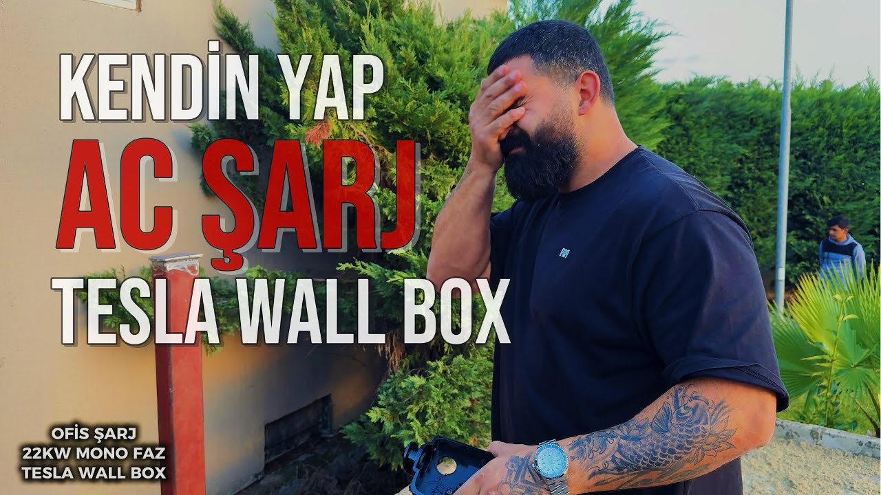 SIFIRDAN ŞARJ İSTASYONU KURULUMU! 7kW Ev + 22kW İşyeri Wallbox Sistemi! (Stand, Kablo, Montaj)