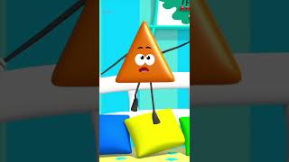 Five Little Shapes #kidsrhymes #shapes #toddler #shorts #nurseryrhymes #kids #trending