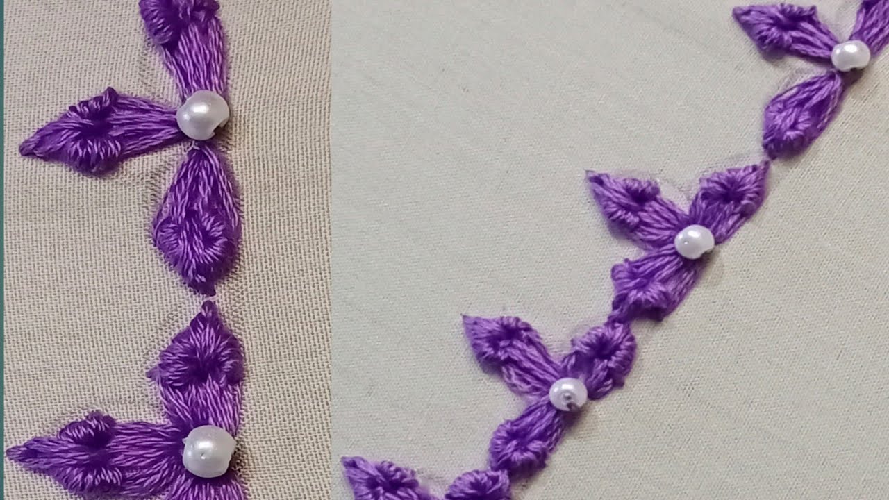 Easy Staching Easy Stitching | Beginner Friendly Embroidery Edge Toturial with Little ...