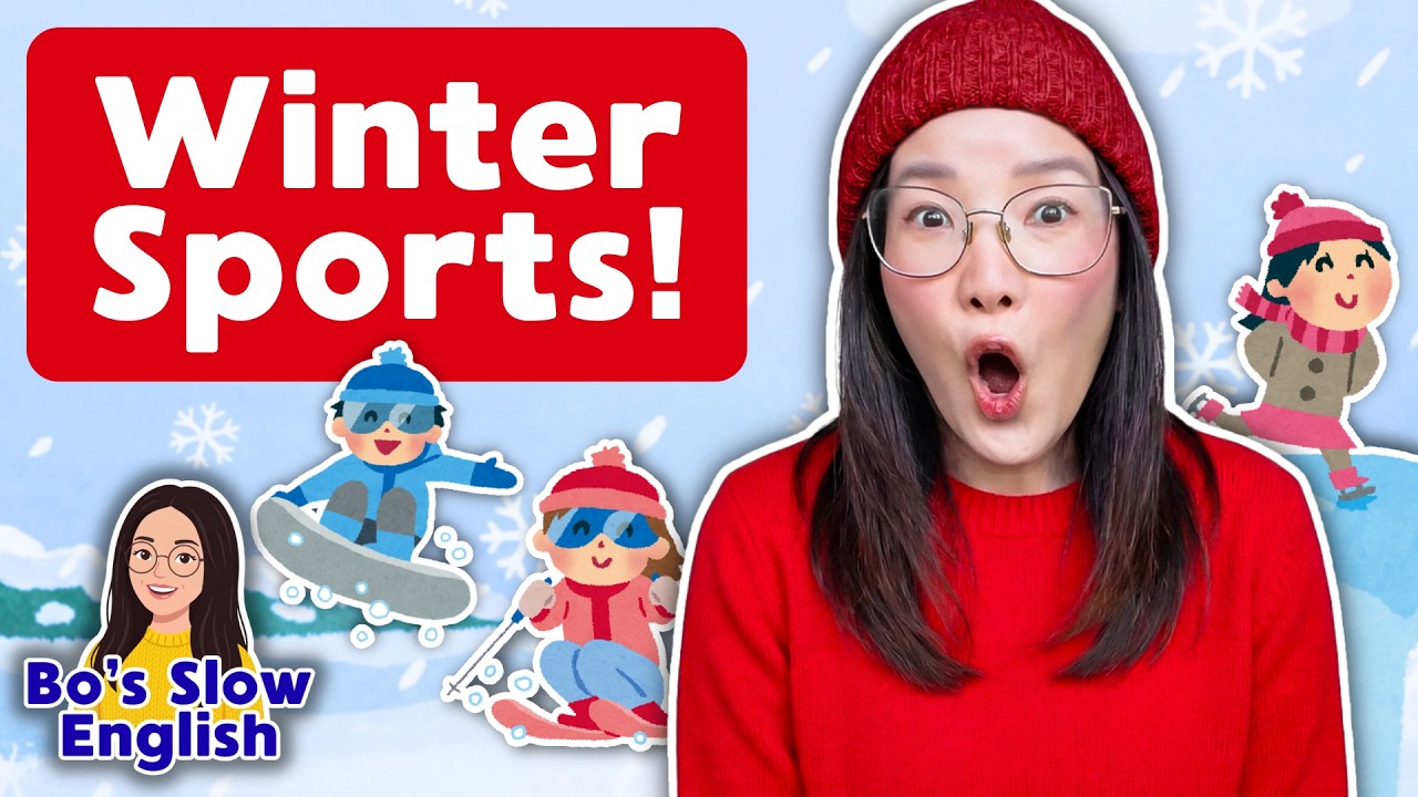 Learn Winter Sports for Kids | Vocabulary for Toddlers and Preschoolers