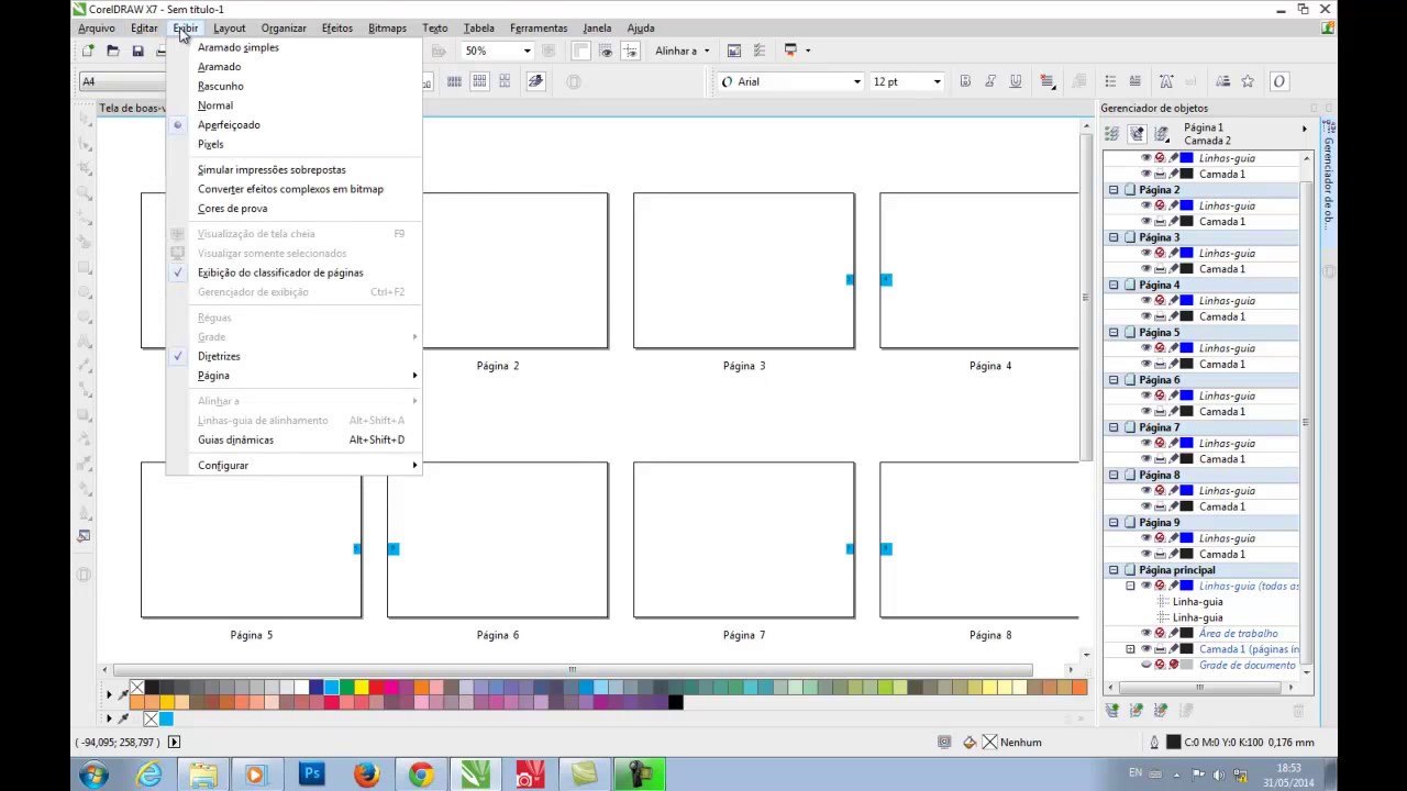 Numerando paginas no Corel DRAW X7 - YouTube