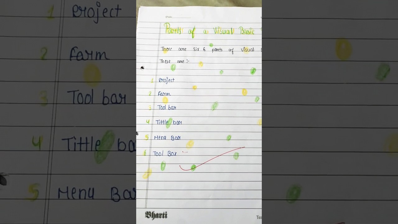 Visual basic 6.0 #computer project file #class 8th